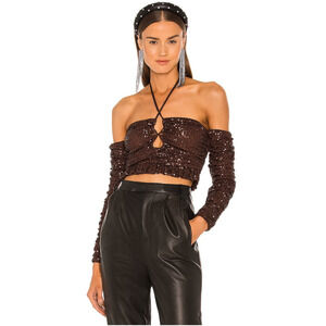 Lovers and Friends Amber Sequin Top XS